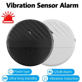 125dB Rozbitia Skla Senzor, Alarm, Ultra-Slim Bezdrôtový Detektor Rozbitia Skla Okna Alarm Vibrácií Senzor na Okno a Dvere