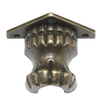 1pcs Antique Brass Šperky Hrudníka Dreva Box Dekoratívne Nohy Nohy Rohu Chránič Na Nábytok, Skrine Chrániť Hardvéru