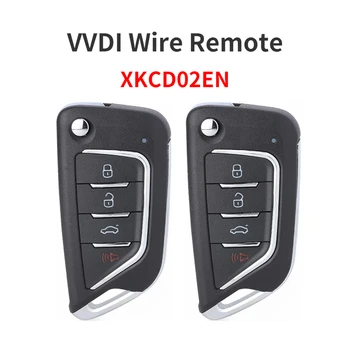 2/5/10pcs Xhorse XKCD02EN Univerzálny VVDI Drôt Diaľkové Auto Kľúč Pre VVDI2 Mini VVDI Kľúčový Nástroj Max Pro Key Programátor