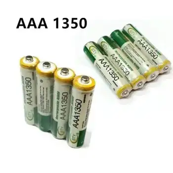 2022 Nové AAA1350 batéria 1800 mAh 3A Nabíjateľné batérie NI-MH 1.2 V AAA batéria pre Hodiny, myši, počítačov, hračiek, takže na