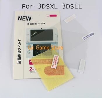 20sets pre Nintendo NOVÉ 3DSXL 3DS XL LL LCD Screen Protector Skin HD Jasné 2v1 Ochranný Film na Povrchu Stráže Kryt