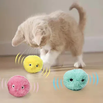 3 Farby Hračiek Pre Mačky Nové Gravity Ball Smart Touch Znejúce Hračky, Interaktívne Pet Hračky Vŕzgať Hračky Loptu Pet Školenia Hračka Dodávky