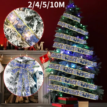 4/5/10M Vianočné Páse s nástrojmi Víla Svetlo String Garland Svetlá na Vianočný Strom Ornament Dovolenku Osvetlenie Navidad Dekor Nový Rok 2024