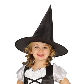 5 ks Unisex Halloween Čarodejnice Klobúk pre Deti, Dospelých, Halloween Party Cosplay Kostým, Rekvizity Dekorácie, Doplnky Black Sprievodca Spp