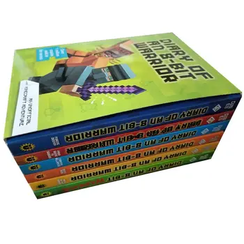 6 Kníh Denník z 8-Bitové Diamond Box Set Detí Poučné anglický Obrázok Komické Rozprávky