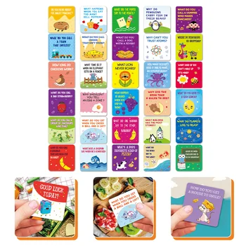 60pcs Lunchbox Poznámky Deti Vtip Karty Cartoon Lunch Box Karty pre Strany Školy