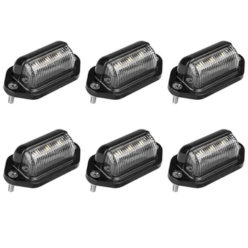 6X LED špz Ľahké Nepremokavé špz zadné Svetlo Pre Prívesy, RV, Nákladné autá, Lode