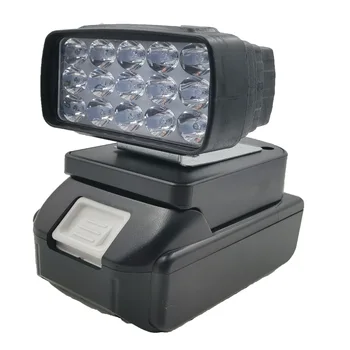 8W 18V LED Lampa Práce Ľahká Baterka Pre Makita BL1430 BL1830(BEZ Batérie,BEZ Nabíjačky)Lítiové Batérie, USB, Vonkajšie Osvetlenie