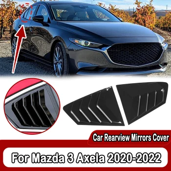 Auto Bočné Vetracie Okno, Žalúzie vhodné Na Mazda 3 Axela 2019 2020 2021 2022 Okno slnečník ABS Black/Carbon Fiber Okna vetrací Otvor Kryt