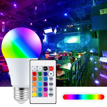 Biela Lampada Dekor Zmena Kontroly Stmievateľné Led Žiarovka Led Lampa Smart Home Led Farebné Svetlo Lampy