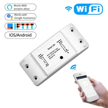 DIY Wi-Fi Smart Light Switch Časovač Inteligentný Život APP Bezdrôtové Diaľkové Ovládanie Práce s LED Light Switch Google Alexa Príslušenstvo