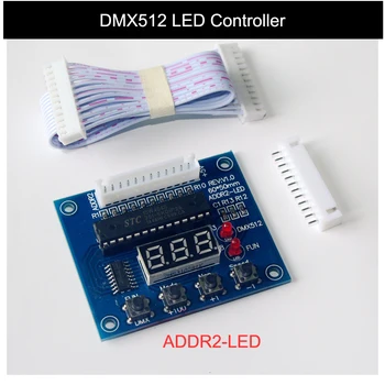 DMX512 Dekodér DMX Relé ADDR2-LED DMX512 na ADDR2 12pin drôt+Digitálny LED ovládač Pre RGB LED Pásy Svetla / LED Lampa