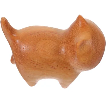 Drevené Chôdza Mačka Dekorácie Rezbárstvo Sošky Zvierat Domov Socha Mačiatko Socha Údaje Ornament Miniatúrne Hračky