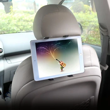 Držiak do vozidla Tablet Zadnom Sedadle Univerzálny Držiak 360 Rotujúce Vankúš na opierku hlavy Pripojiť Mikrofón Tablety PC Stojan pre iPad Vzduchu Mini 2