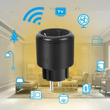 Duálny Režim Smart Eú Zástrčka 16a Smart Home Bluetooth, Wifi Zásuvky Bezdrôtové Diaľkové Zásuvky Č Hub Požadovaných Prác S Alexa Domovská stránka Google