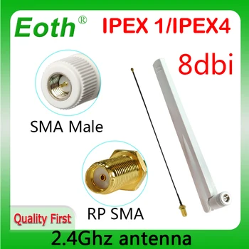 EOTH 2.4 g 8dbi anténa sma male wlan wifi 2.4 ghz antene IPX ipex 1 SMA female pigtail Predlžovací Kábel internet vecí انتينا ميمو 4g 5g السع