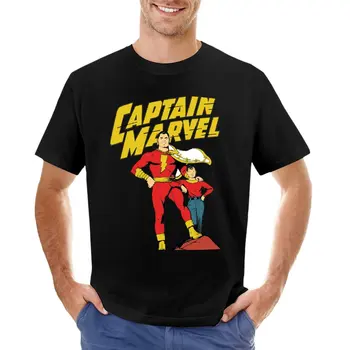 Fawcett Comics Shazam Retro Dizajn T-Shirt T-tričko pre chlapca, plus veľkosť tričká tees obyčajné čierne tričká mužov