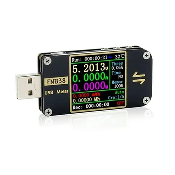 FNB38 Prúdu A Napätia Meter USB Tester QC4+ PD3.0 2.0 PPS Rýchle Nabíjanie Protokol Kapacita Test