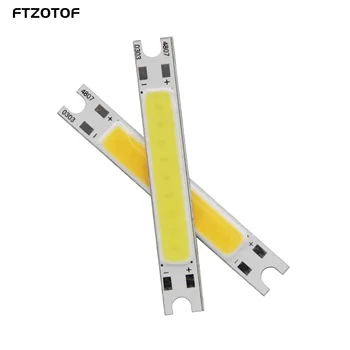 FTZOTOF Čip LED COB 9V DC, 3W Svetelný Zdroj 48x7mm Palubný Panel Pásu Žiarovka 48 mm 500LM Chladné A Teplé Biele Poschodí Práce Lampa