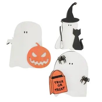 Halloween Ghost Viazané Zásobník Dekor Drevené Prihlásiť Viazané Zásobník Dekor Ghost Drevené Znaky Na Jeseň Jeseň Viazané Zásobník Dekor