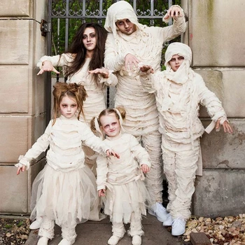 Halloween Karneval fáze show vtip kostýmy, dospelých, detí, chlapcov aj ženy cos múmie kostýmy