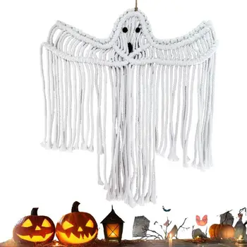 Handwoven Svätý Obrázok Rozloženie Ghost Rekvizity Opakovane Lietajúce Duchovia Ornament Dekoratívne Strašidelné Stenu Ghost Prívesok Na Halloween