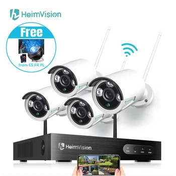 HeimVision HM241 kamerovým Systémom NVR Auta 8CH 1080P CCTV Bezdrôtové 4/6PCS Vonkajšie P2P Nastaviť 24/7 kamerový Cam Set