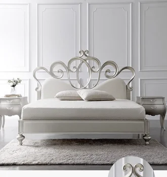 Jednoduché súd francúzska princezná posteľ Breza Európskej posteľ Americký moderné svetlo luxusná posteľ kľudnej