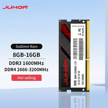 JUHOR Memoria DDR4 Ram 8GB, 16GB 2666mhz 3200mhz DDR3 8GB 1600mhz Sodimm Notebook Vysoký Výkon Notebooku Pamäť