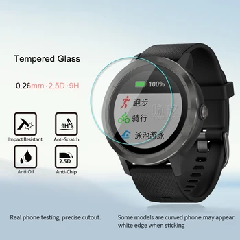 Kolo Smartwatch Univerzálny Tvrdeného Skla Screen Protector Jednoduchá Inštalácia Anti-odtlačkov prstov 23 mm-36 mm Screen Protector Trvanlivé