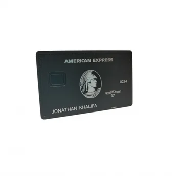 Laserom Rezané Premium Vlastný Magnetický Prúžok Členstvo Amex Bla Kovové Kreditnej Karty Podporujú tlač osobné meno kovové business c