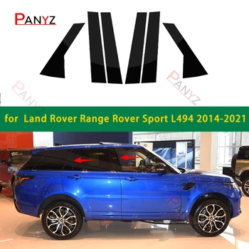 Leštené Piliera Príspevky Na Land Rover Range Rover Sport L494 2014-2021 Okno Orezania Kryt BC Stĺpec Nálepky Chrome Styling