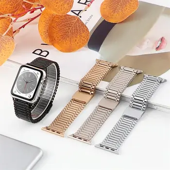 Magnetické Odkaz popruh Pre Apple hodinky kapela 44 mm 45 mm 49 mm 40 mm 41mm 38mm 42mm Náramok z nerezovej ocele iWatch Serie 8 SE 3 7 Ultra