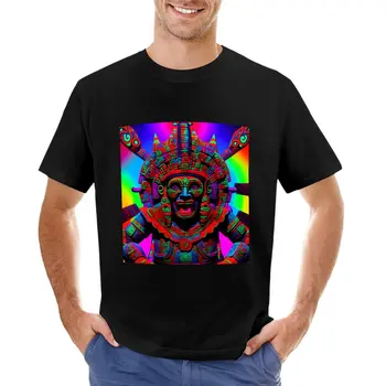Mayský Mesmerizer Fantasy Art Veľmi Pestré Tričko T-shirt short hippies oblečenia, tričká pre mužov