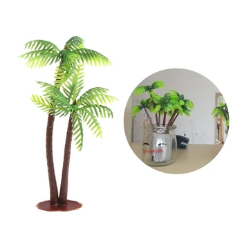 Mini Scenérie Krajiny Model Simulácie Kokosové Palmy Strom Domova Ozdoby 87HA