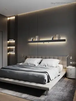 Minimalistický dlho nástenné svietidlo spálňa posteli skladovanie atmosféru lampa gauč pozadí nástenné svietidlo vstup uličkou háčik nástenné svietidlo