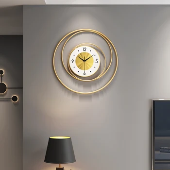 Moderný minimalistický atmosféru nástenné hodiny obývacia izba Nordic light luxusných domov hodiny creative móde dekorácie na stenu hodinky
