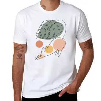 Nová Mačka a Rastlín 34 T-Shirt obyčajný t-shirt chlapcov t shirts, t-shirts muž mens grafické t-shirts legrační