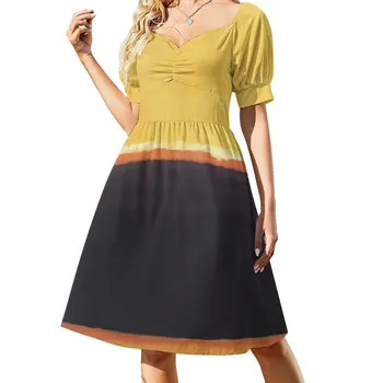 Nové Mark Rothko Žltá, drevené Uhlie, Hnedé Šaty bez Rukávov ženy oblečenie 2023 nové prírastky