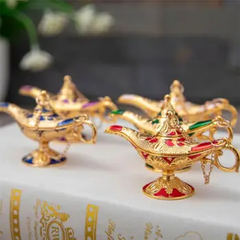Nové Zliatiny Zinku Drip Farba Aladdin Lampa Tvorivé Retro Domáce Remeslá Kovové Ozdoby Narodeninám Domov Figúrky Dekor