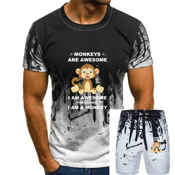 Opice Sú Úžasné - som Preto Opice Populárne Tričko Tagless T-ShirtPrint T shirt Mužov