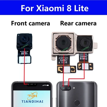 Originálne Predné Zadné Kamera Pre Xiao Mi 8 Lite 8lite Hlavné zadná strana Čelnej Smerom Dozadu Selfie Modul Kamery Flex Kábel Opravy