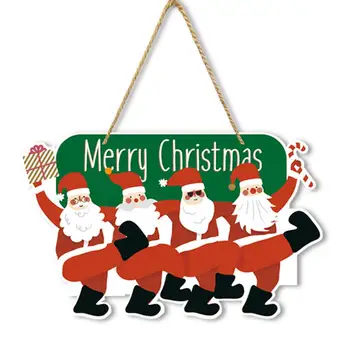 Papier Vitajte Doorplate Slávnostné Santa Claus, Vianočné Dvere Značky pre Vnútorné Vonkajšie Dekorácie Vítajú Hostí s Veselé Stenu