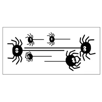 Peelable Stenu Spider Vzor Halloween Stenu, Nálepky Slávnostné Diy samolepiace Obtlačok na Festival Jedinečné Dekorácie