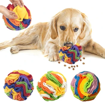 Pes Sniffing Ball Puzzle Interaktívne Hračka Prenosné Pet Snuffle Loptu Podporovať Vzdelávanie Vzdelávacie Pet Pomaly Feeder Dávkovanie Hračka