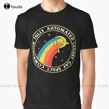 Plne Automatizované Luxusné Gay Priestor Komunizmu Grafické T-Shirt Vlastné Aldult Teen Unisex Digitálna Tlač Tee Košele Vlastný Darček