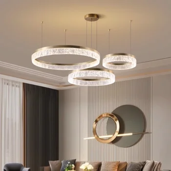 Postmoderných Svetlo Luxusné Kruhové Krúžok Obývacia Izba Luster Tvorivé Reštaurácia Závesné Osvetlenie Štúdia Model Izba Svietidlá