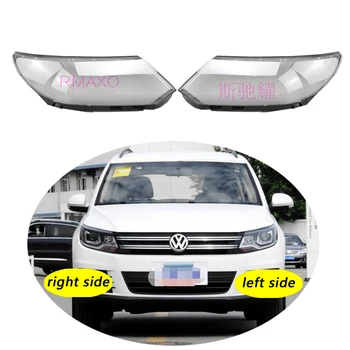 Použitie Pre Volkswagen VW Tiguan 2013-2016 Transparentný Kryt Svetlometu Tienidlo Lampy Predného Svetlometu Shell Tienidlo Objektívu shell