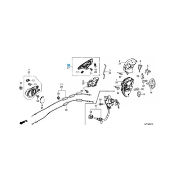 Pravé Bočné Dvere Vonkajšie Rukoväť Prevodov Žiadne Tlačidlo, Otvor pre Honda CRZ CR-Z ZF1 ZF2 2011-2015 72141-SZT-003ZE RH
