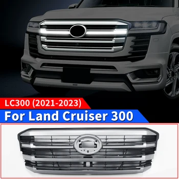 Pre 2021-2023 Toyota Land Cruiser 300 LED Predné gril Úprava Lc300 Externé Inovované Doplnky, Dekorácie Racing Grily